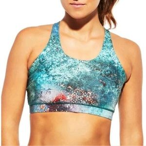 Inner Power Strappy Low Neck Printed Sports Bra